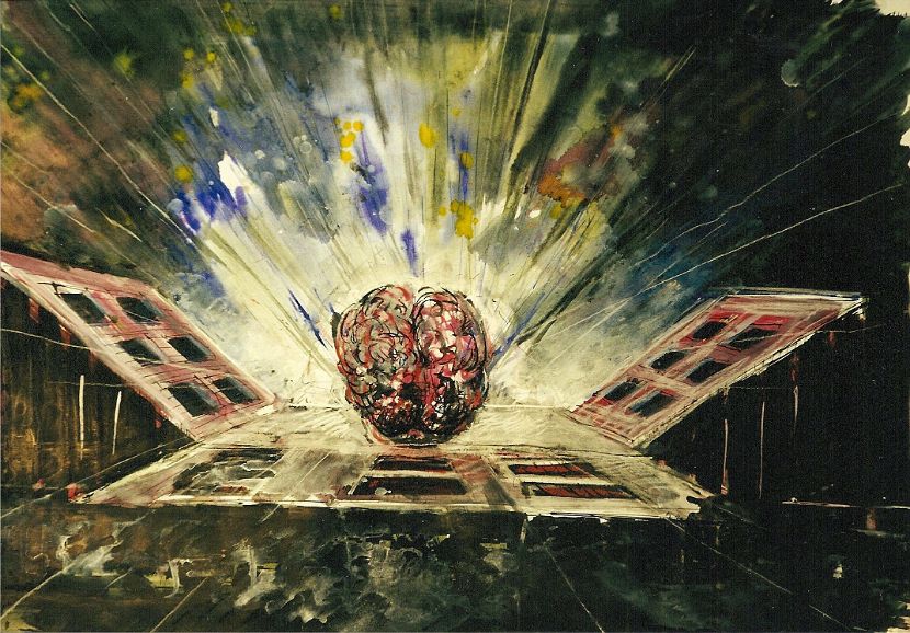 ENERGIE, Bühnenbildentwurf 1